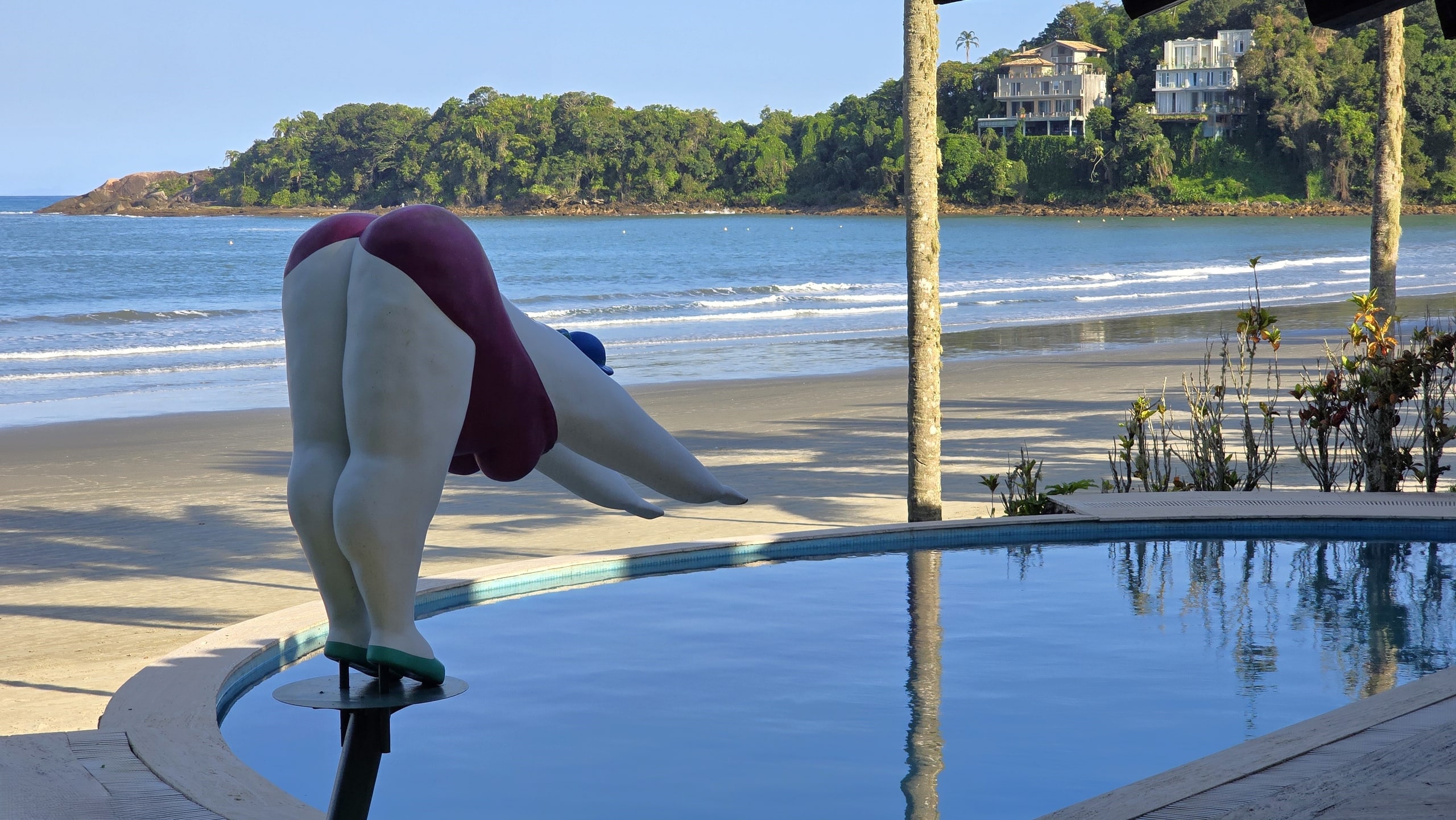 Casa Pé na Areia Aluguel Condominio Iporanga Guarujá