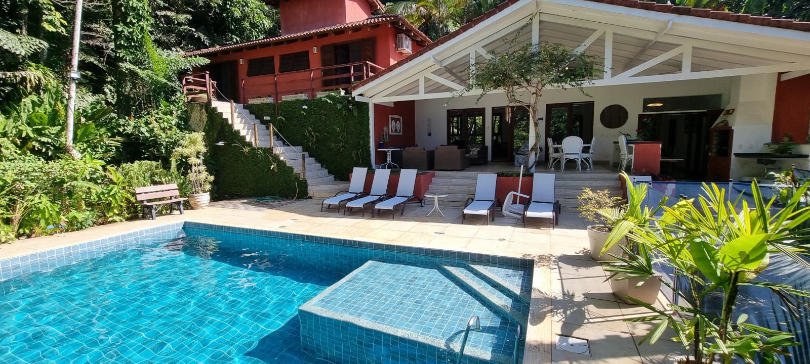 Área externa 2 — Iporanga, Guarujá, à venda e para locação, Casa