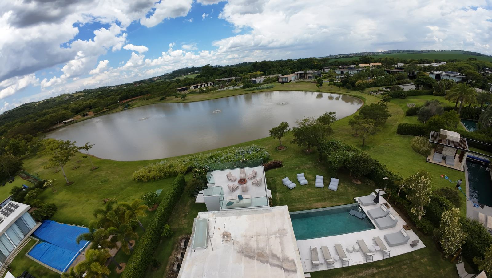 Vista aérea 2 — Fazenda Boa Vista, Iperó, à venda, Casa