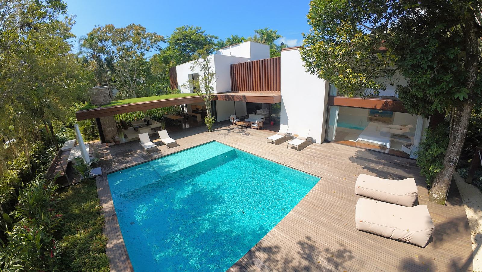 Vista aérea 1 — Iporanga, Guarujá, à venda e para locação, Casa