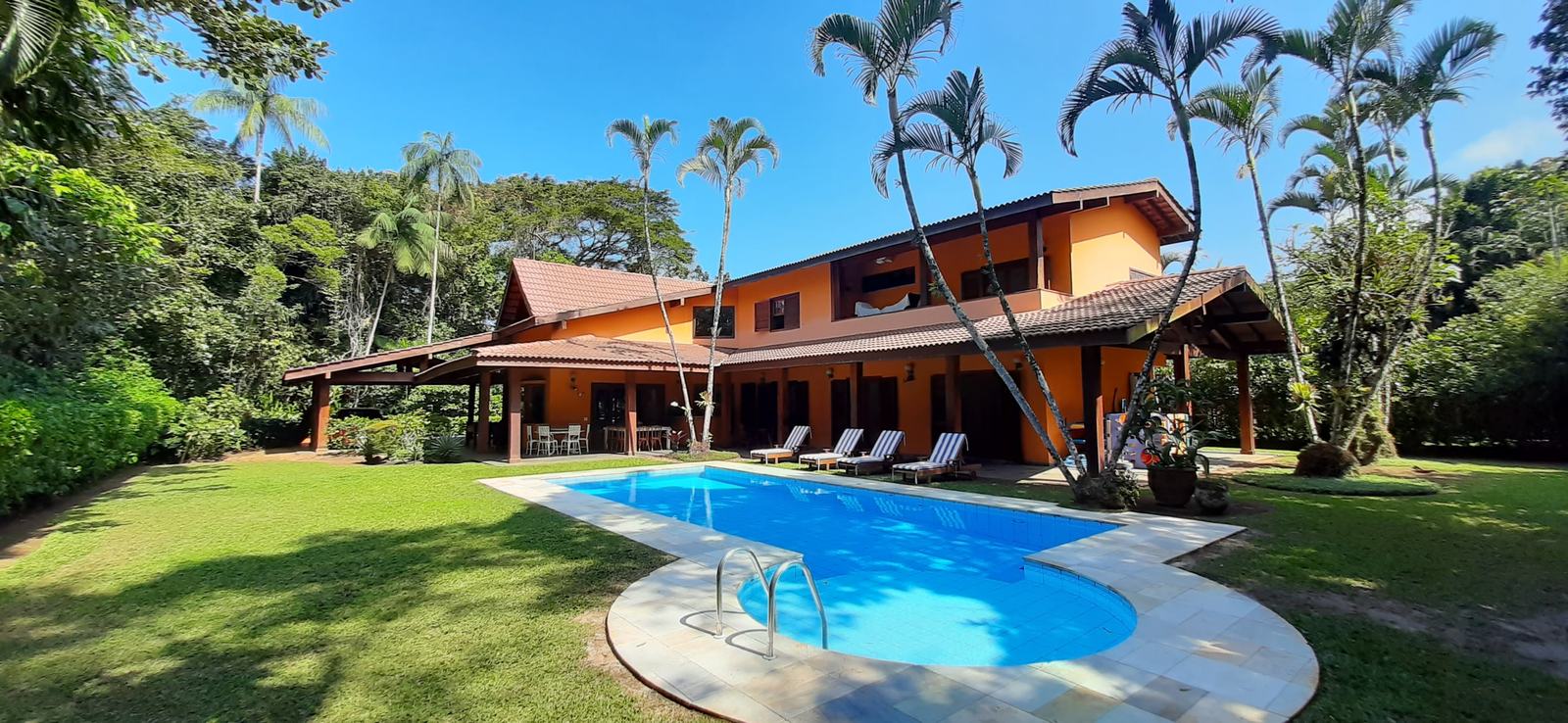 Fachada — Iporanga, Guarujá, para locação, Casa