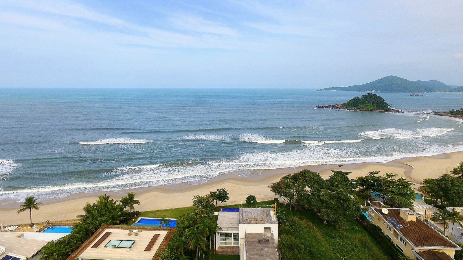 Vista aérea 2 — Tijucopava, Guarujá, à venda, Casa