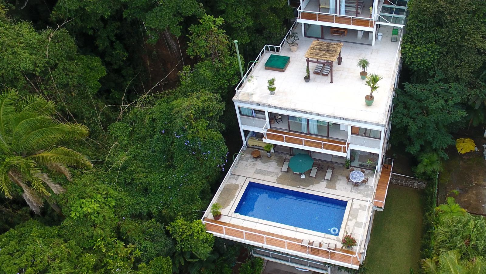 Vista aérea 4 — Tijucopava, Guarujá, à venda, Casa