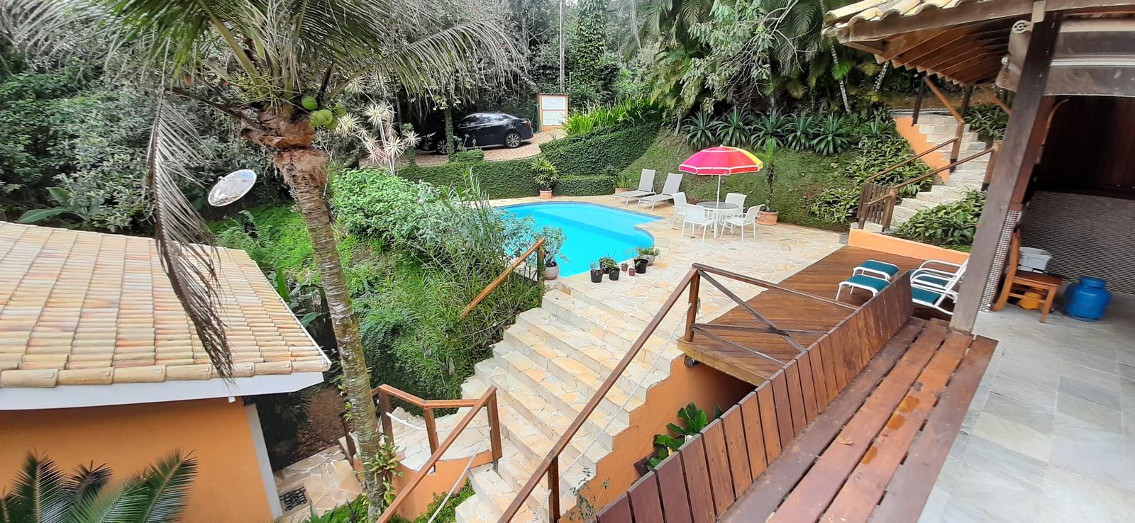 Área externa 2 — São Pedro, Guarujá, à venda e para locação, Casa