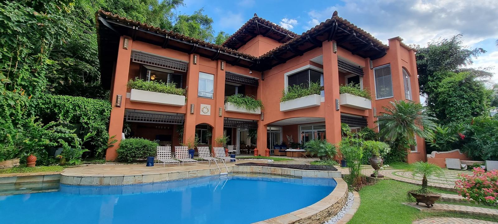 Fachada — Iporanga, Guarujá, para locação, Casa