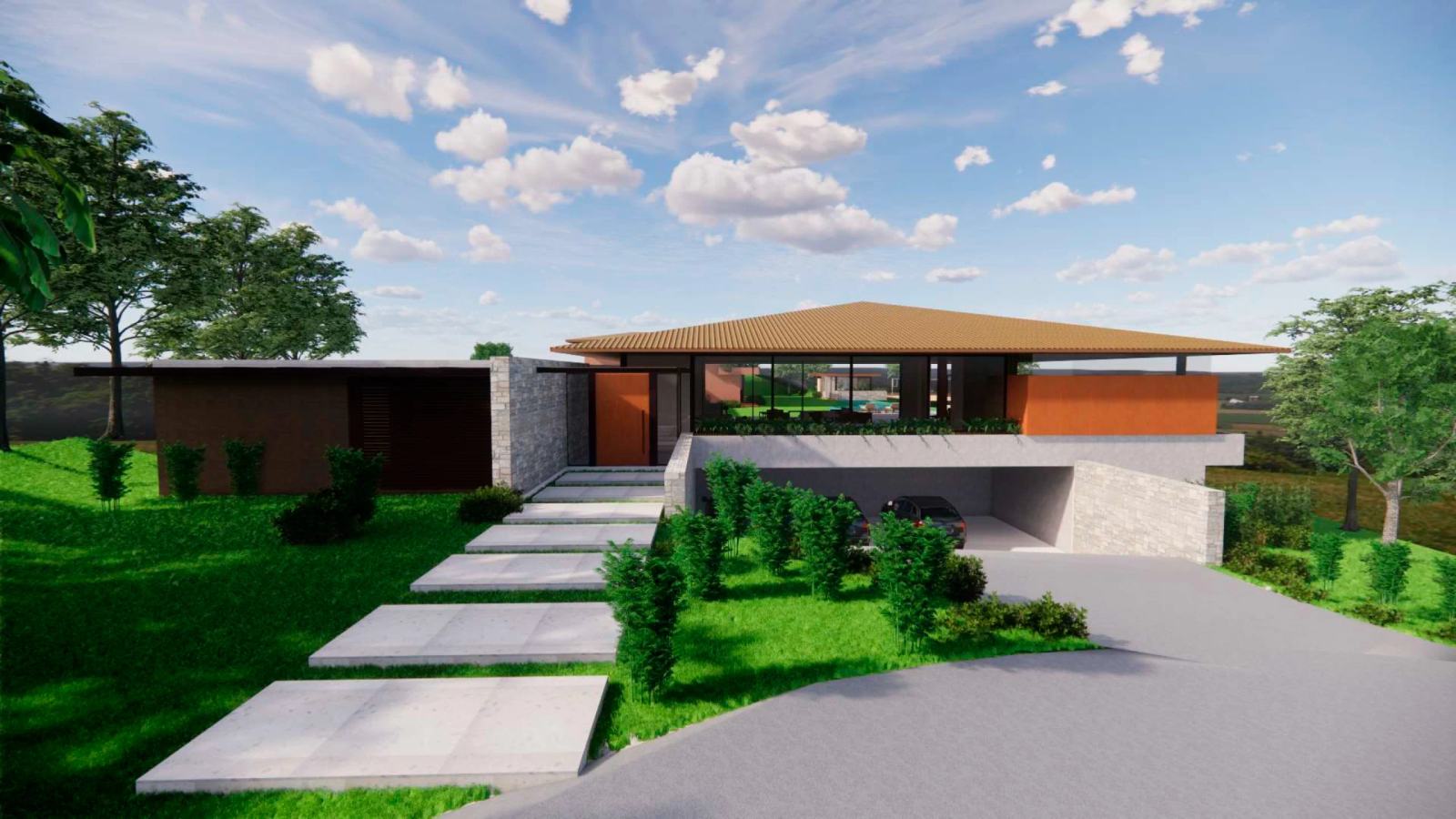 Projeto Casa venda Village Boa Vista em Porto Feliz - Fachada 1