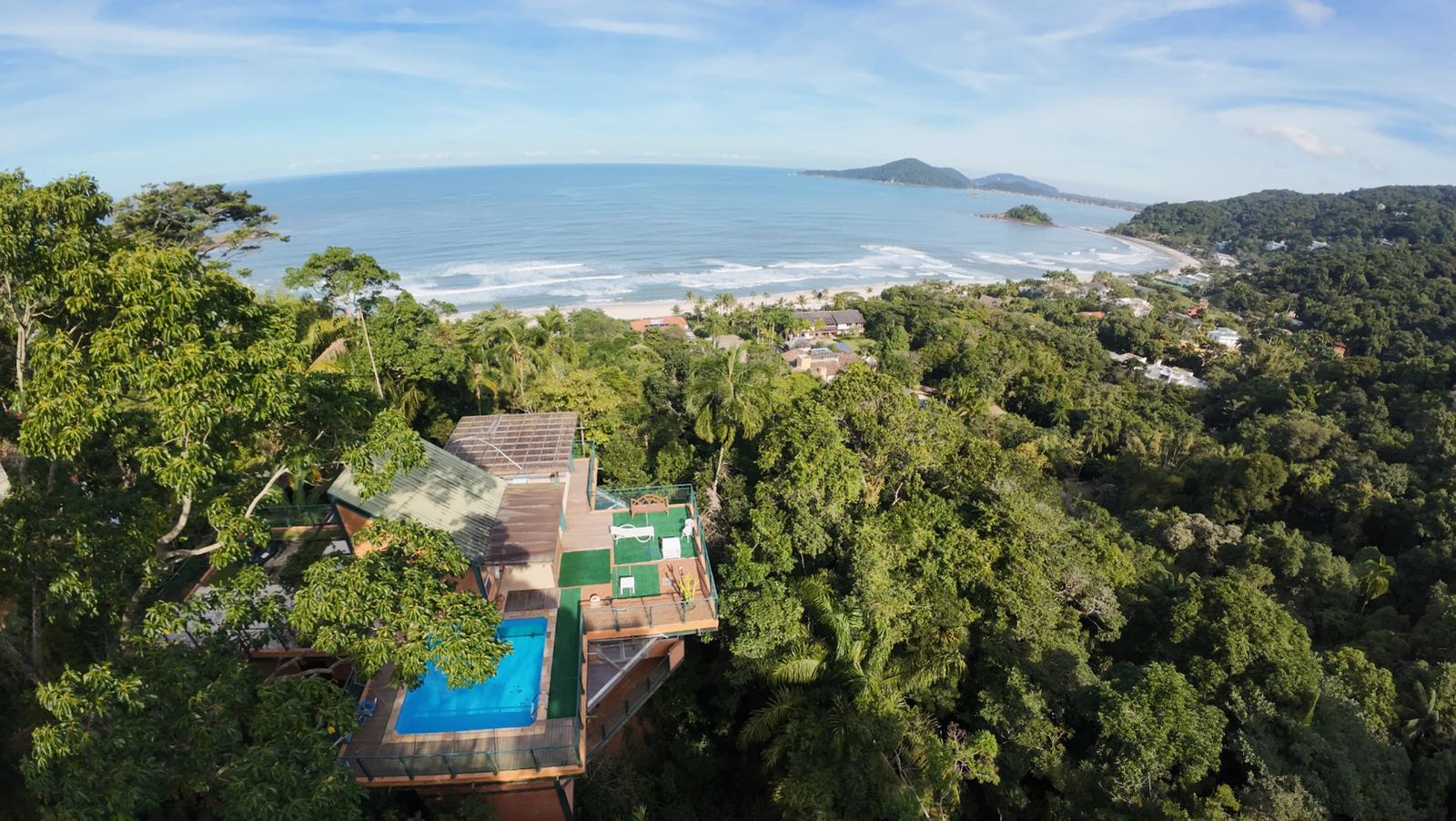 Vista aérea 2 — Iporanga, Guarujá, à venda e para locação, Casa