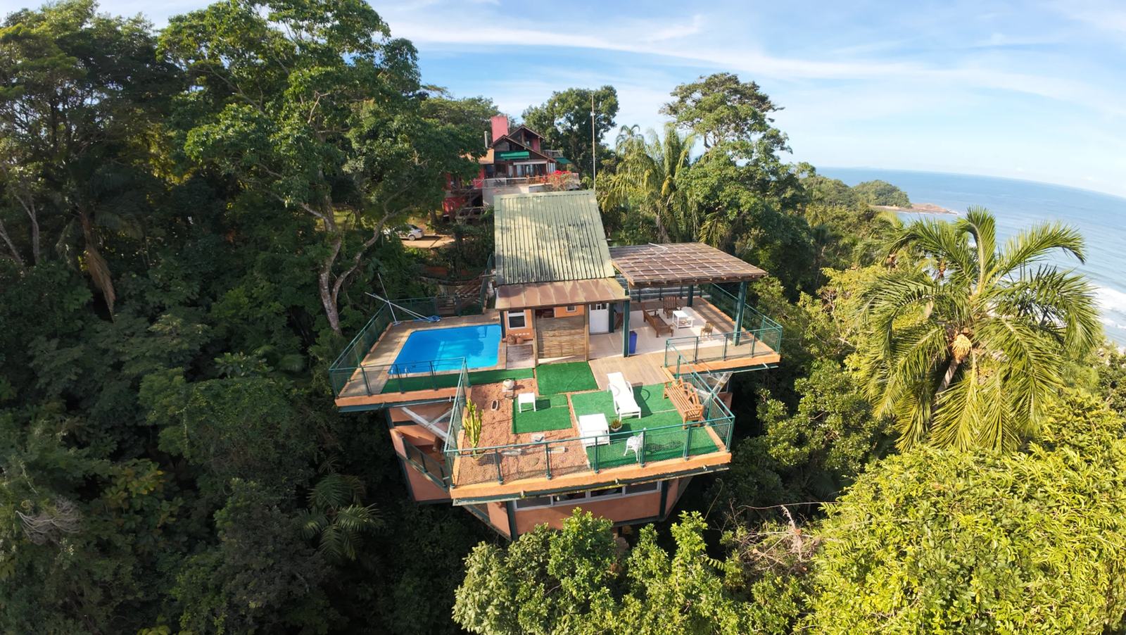 Vista aérea 3 — Iporanga, Guarujá, à venda e para locação, Casa