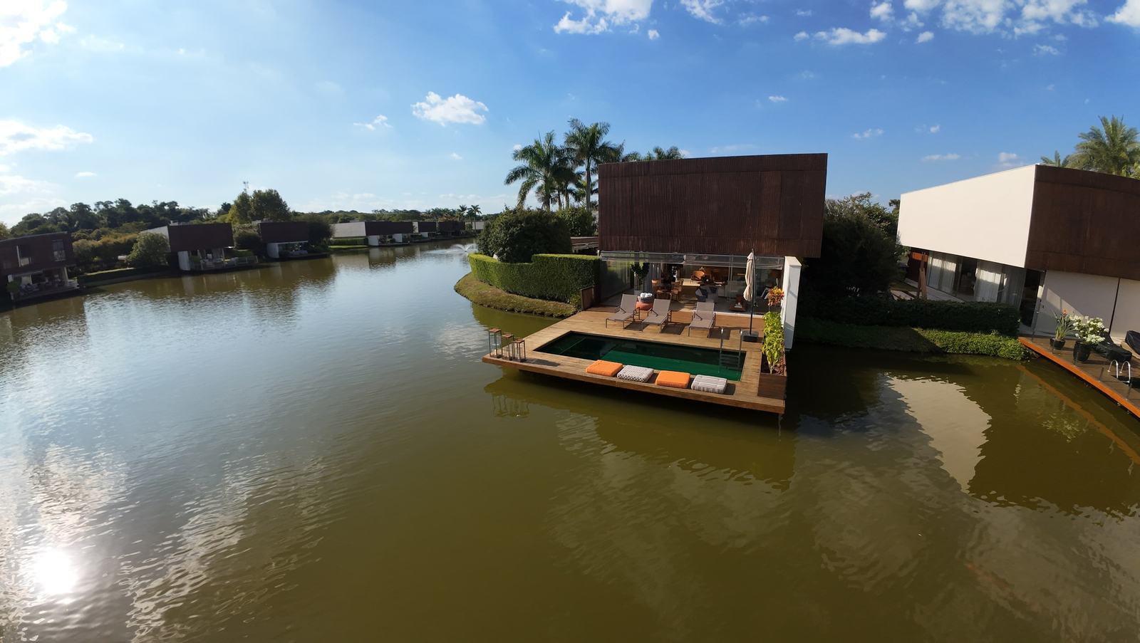 Vista aérea 11 — Fazenda Boa Vista, Porto Feliz, para locação, Casa