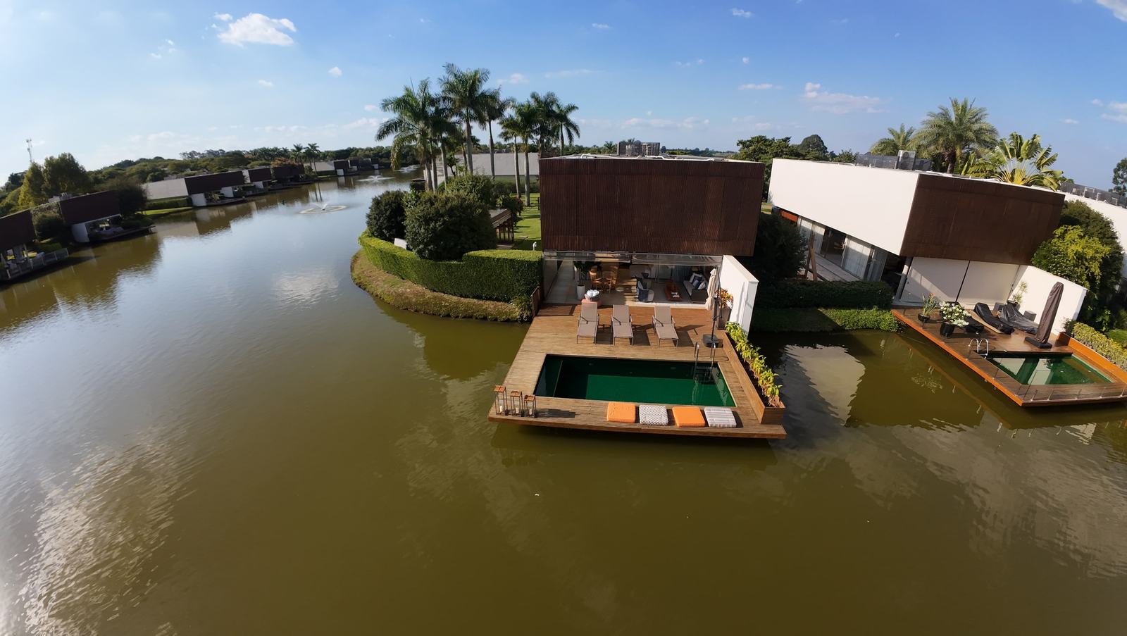 Vista aérea 5 — Fazenda Boa Vista, Porto Feliz, para locação, Casa
